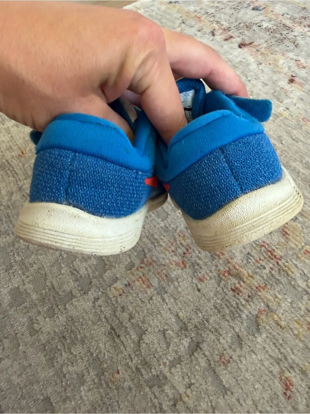 Nike Toddler Blue Velcro Sneakers Size 8C